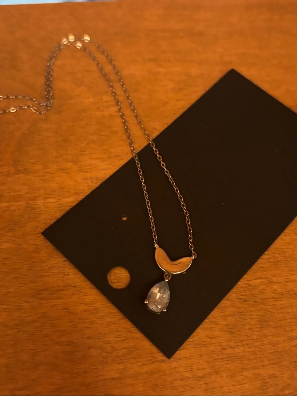 Topaz Teardrop Sterling Silver Pendant Necklace - Women Jewelry